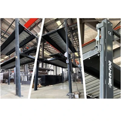 Hydrauliczny system przechowywania z potrójnym pojazdem